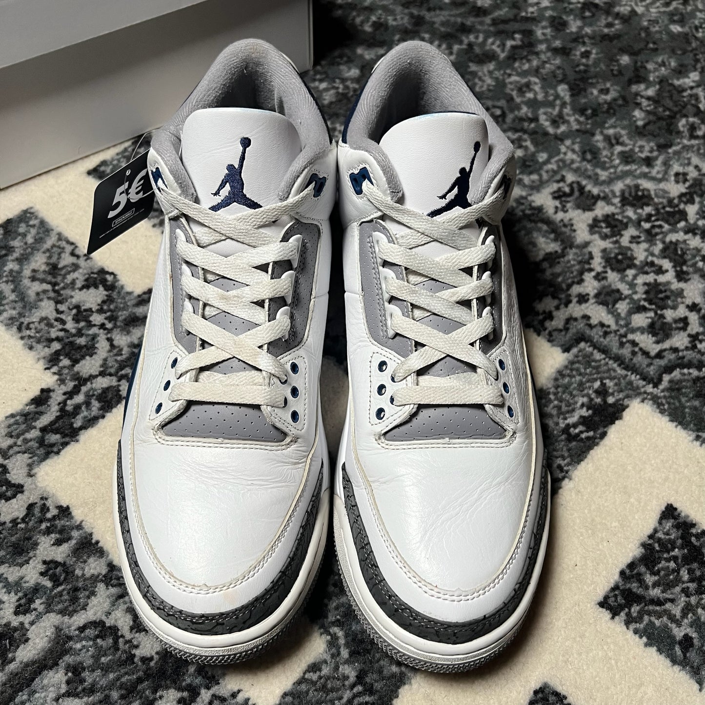 Jordan 3 Midnight Navy (45.5)