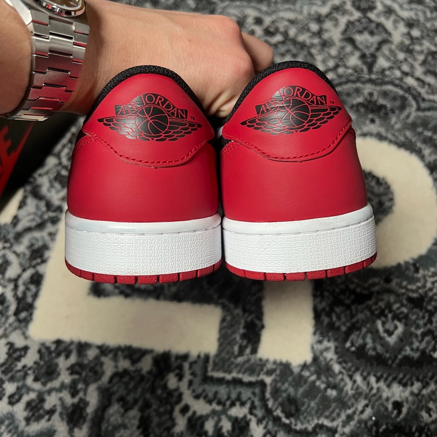 Jordan 1 low Bred Toe (45)