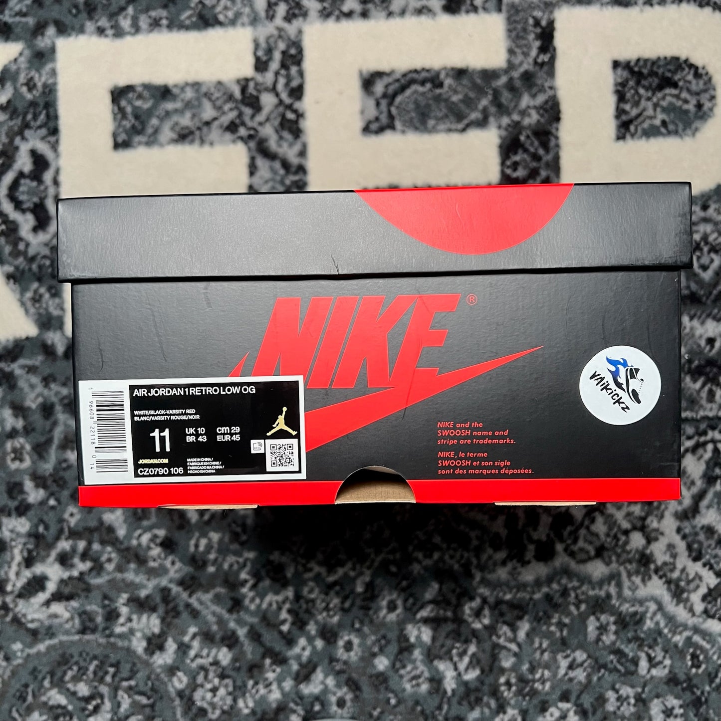 Jordan 1 low Bred Toe (45)