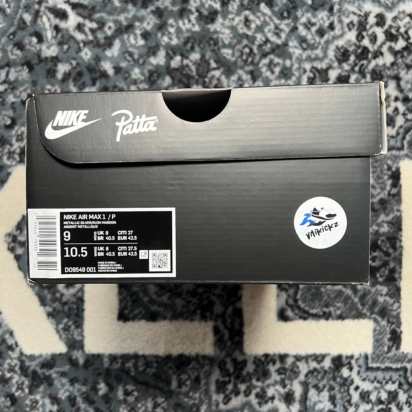 Nike Air Max 1 x Patta - Night Maroon (42.5)