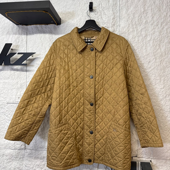 Burberry Diamond Quilted Jacket Beige / Size S