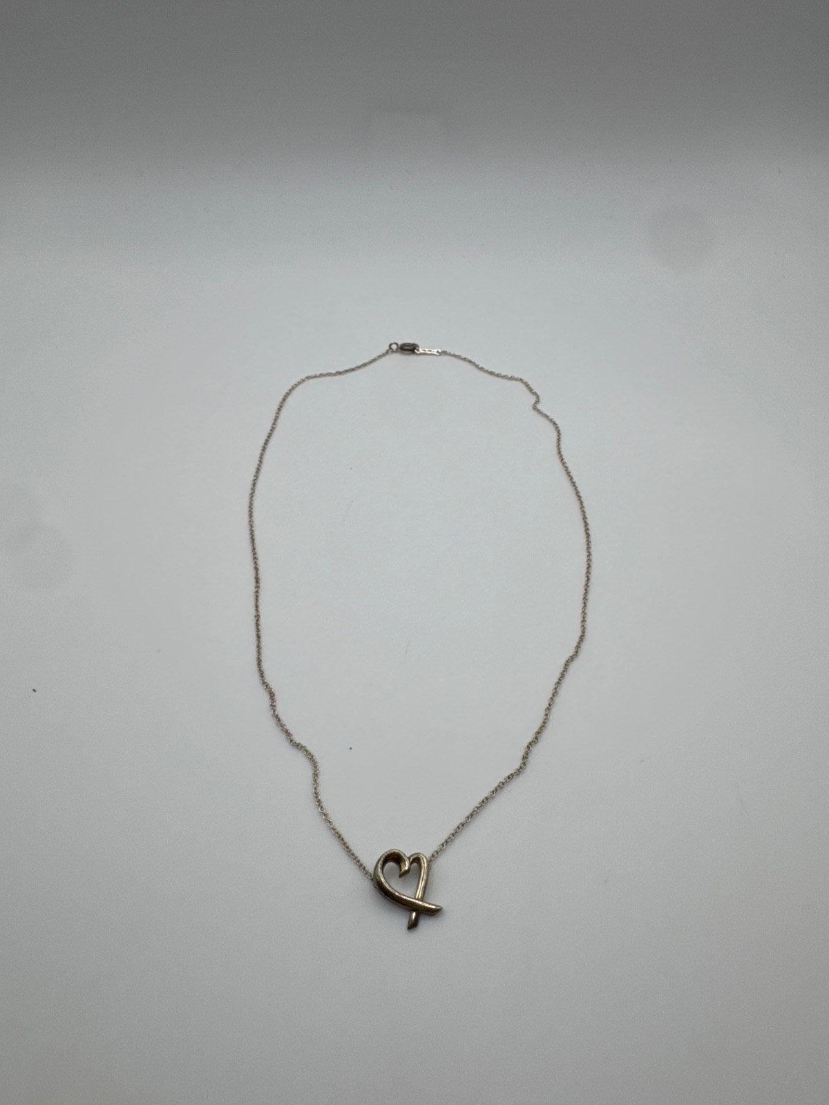 Tiffany & Co. Paloma Picasso loving Heart Silver Necklace