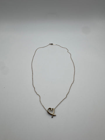 Tiffany & Co. Paloma Picasso loving Heart Silver Necklace