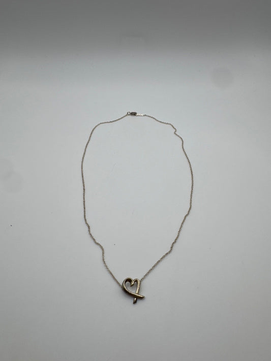 Tiffany & Co. Paloma Picasso loving Heart Silver Necklace