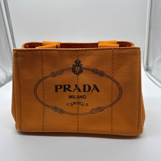 Prada Canapa Tote Mini Orange 158