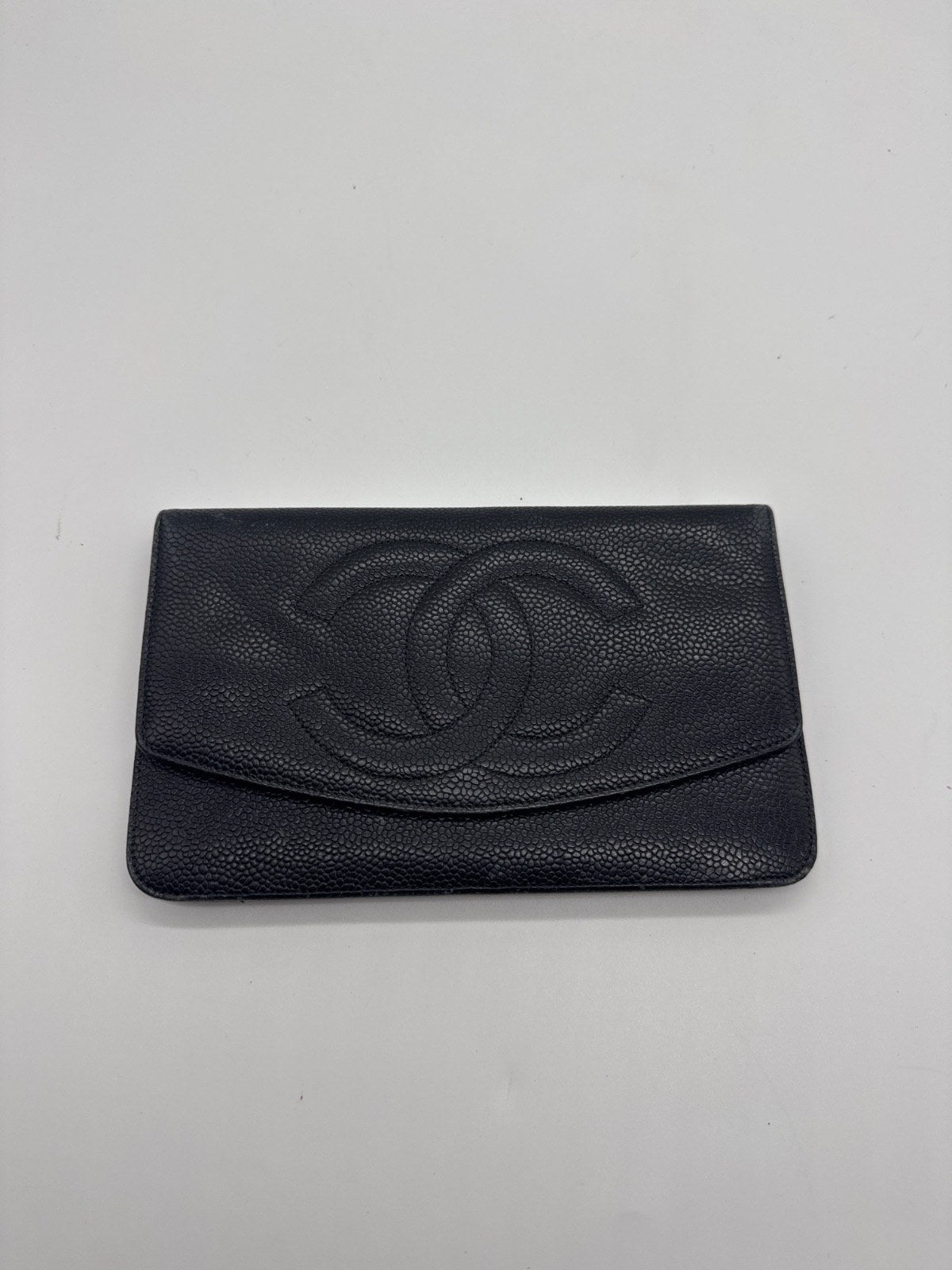 Chanel Bifold Wallet Black Leather 5062767