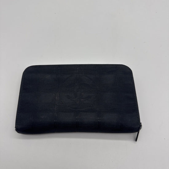 Chanel Travel Line Zip Wallet Black