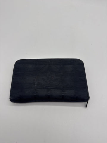 Chanel Travel Line Zip Wallet Black