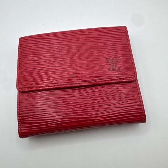Louis nVuitton Short Wallet Epi Red SP0995