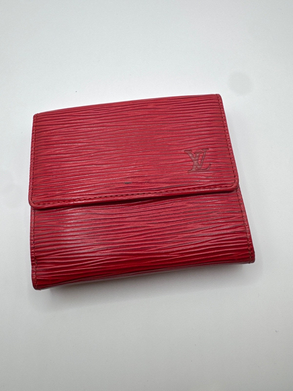 Louis nVuitton Short Wallet Epi Red SP0995