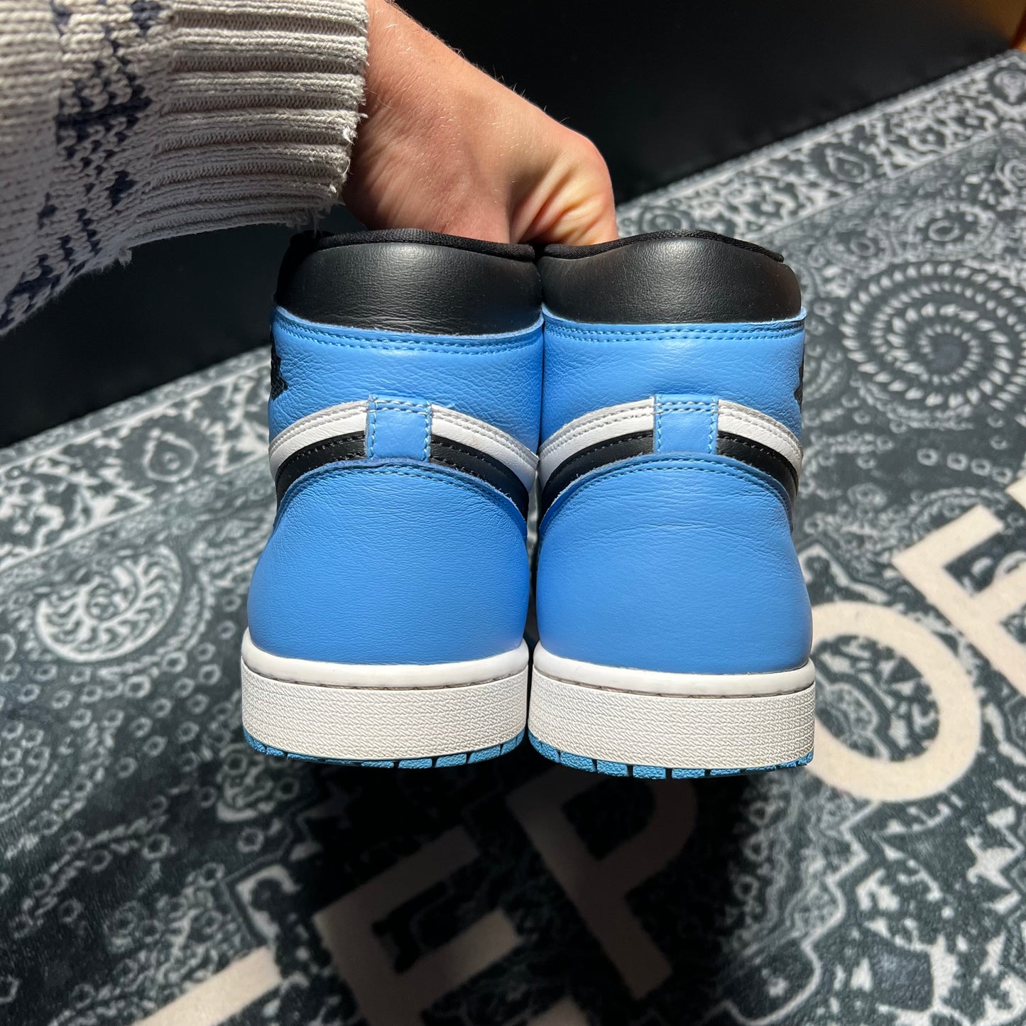 Jordan 1 High UNC Toe - EU 45.5