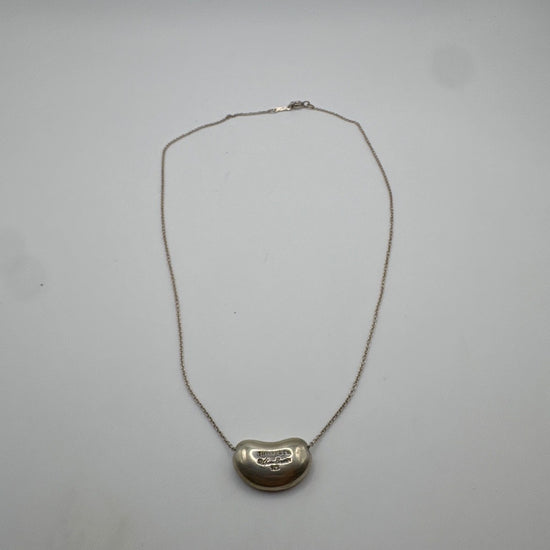 Tiffany & Co. Elsa Peretti Bean Design Silver Necklace