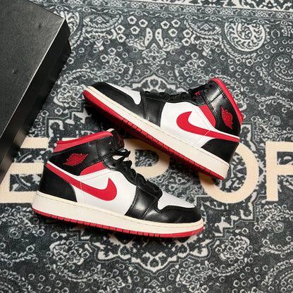 Jordan 1 Mid Black Gym Red - EU 38.5