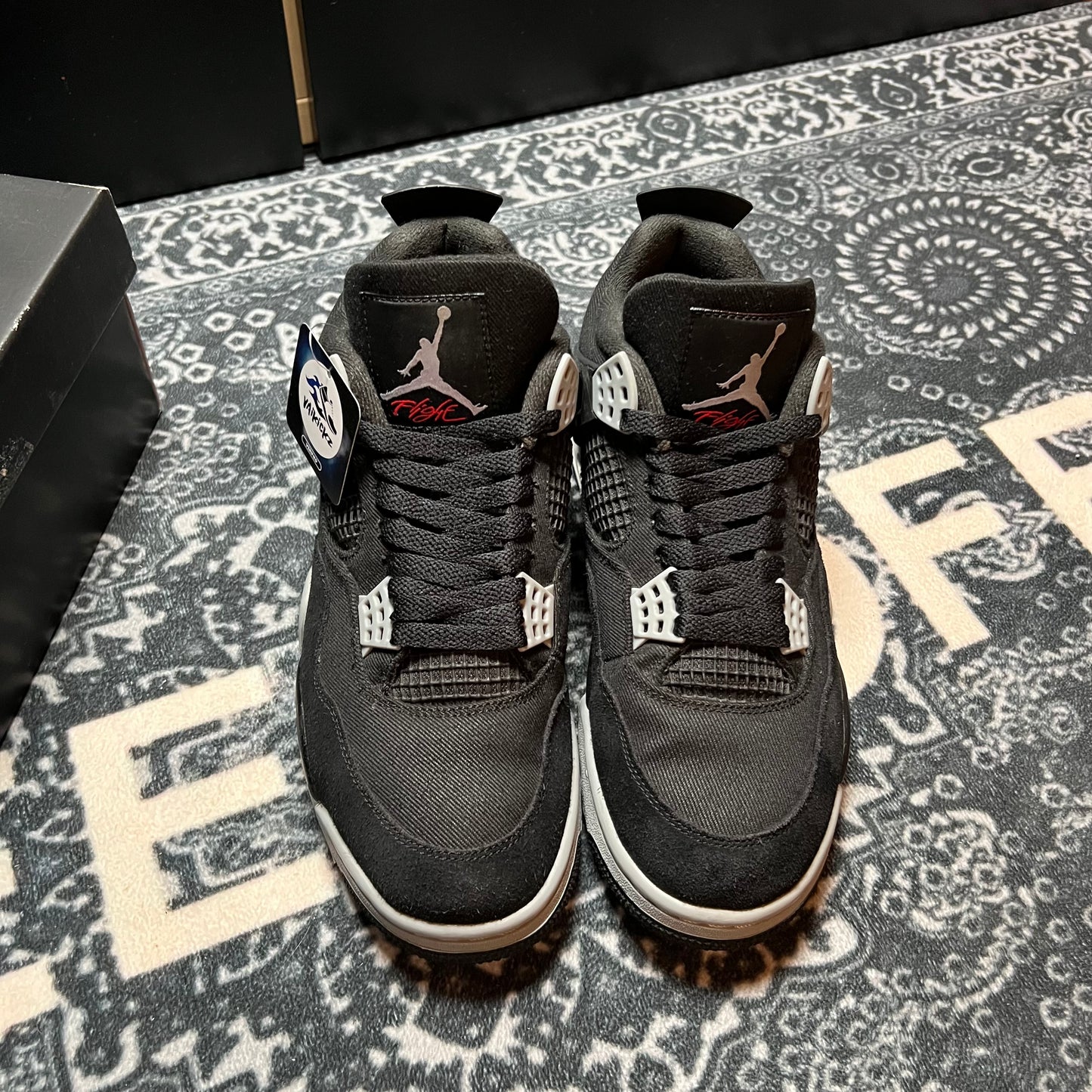 Jordan 4 Black Canvas - EU 44