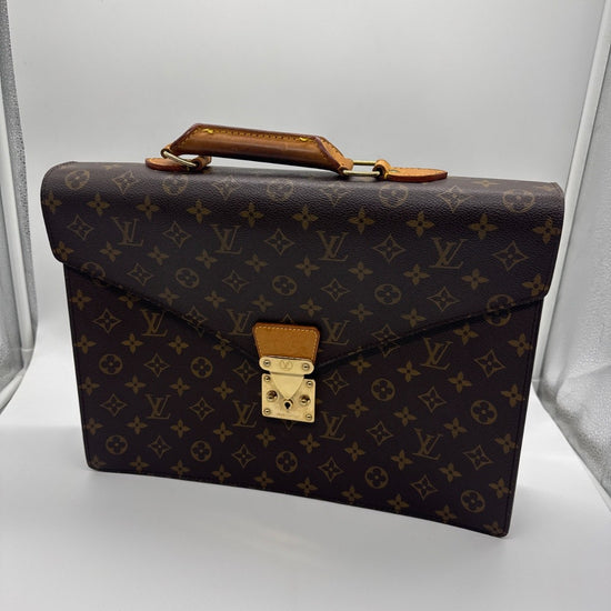 Louis Vuitton Serviette Conseiller Monogram Canvas Brown SR1012