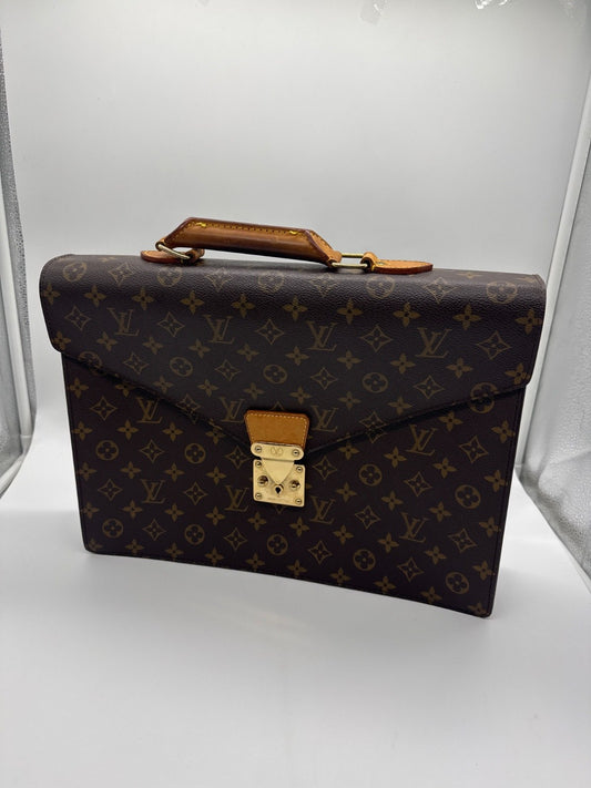 Louis Vuitton Serviette Conseiller Monogram Canvas Brown SR1012