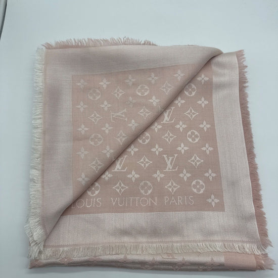 Louis Vuitton Shine Monogram Shawl Pink