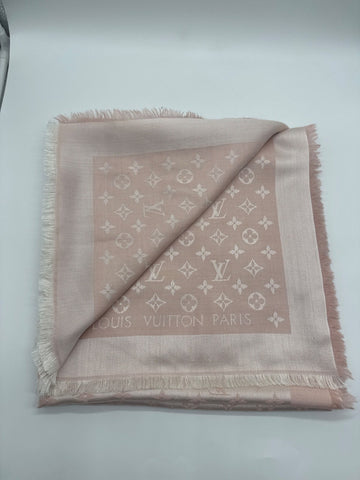 Louis Vuitton Shine Monogram Shawl Pink