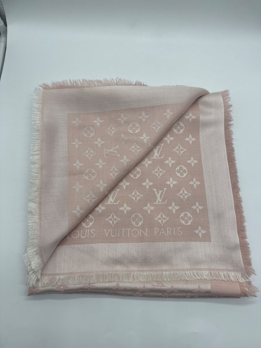 Louis Vuitton Shine Monogram Shawl Pink