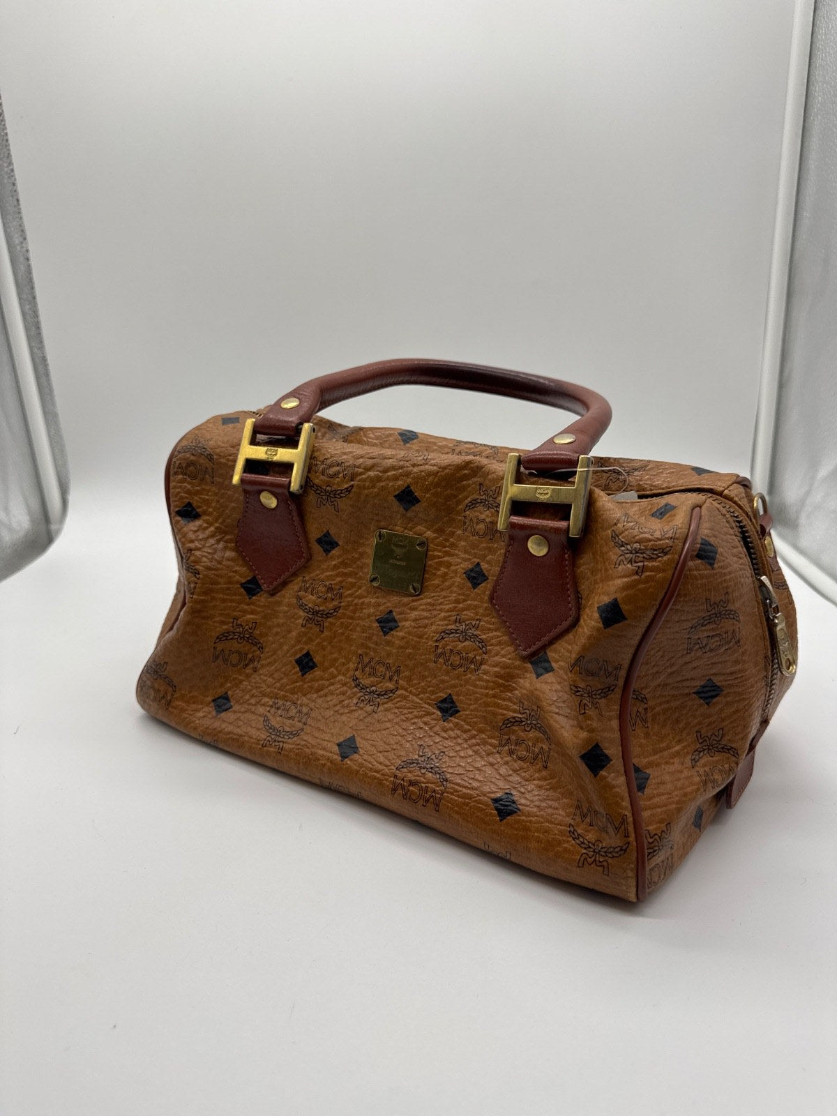 MCM Boston Bag Cognac