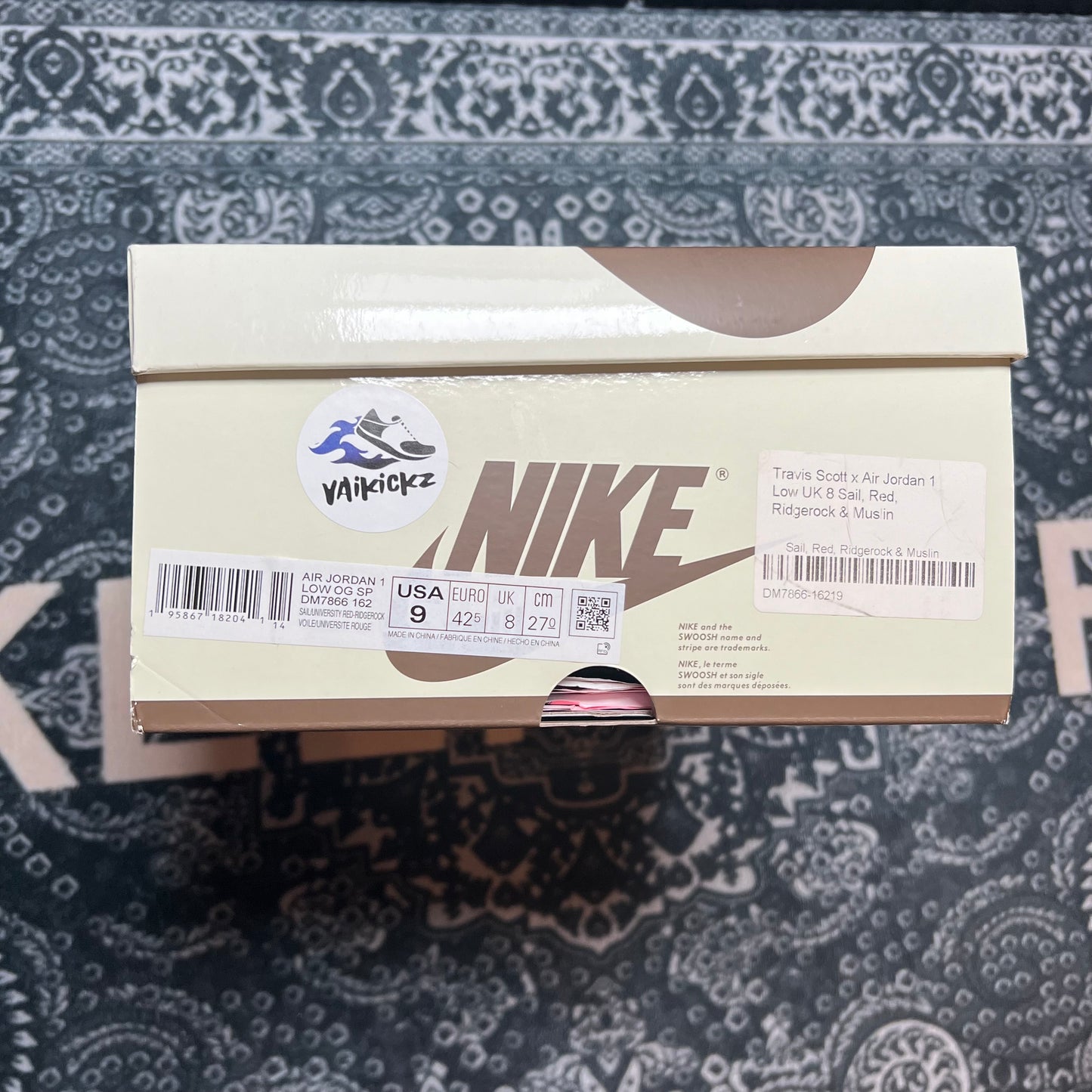 Jordan 1 low Travis Scott Reverse Mocha - EU 42.5