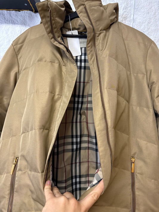 Burberry Down Puffer Coat Beige / Size S-M