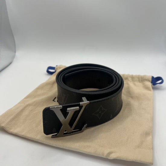 Louis Vuitton Initiales Size 95 Reversible Belt Monogram Eclipse Canvas BC2212
