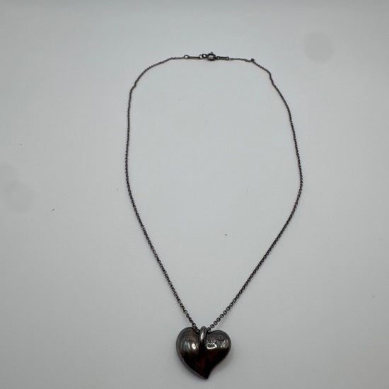 Tiffany & Co. Elsa Peretti Full Heart Silver Necklace