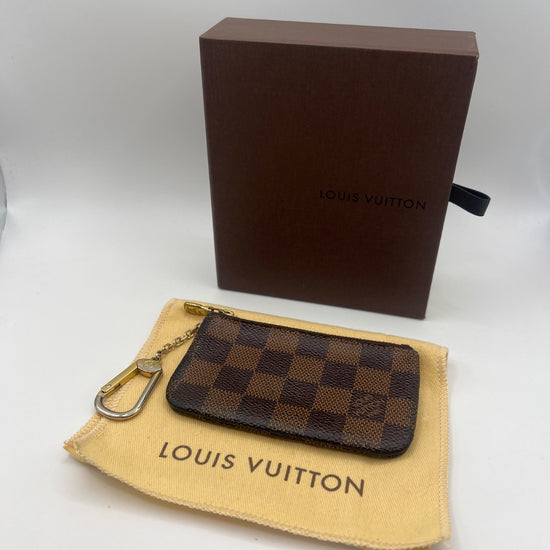 Louis Vuitton Key Pouch Damier Ebene Canvas CT4182