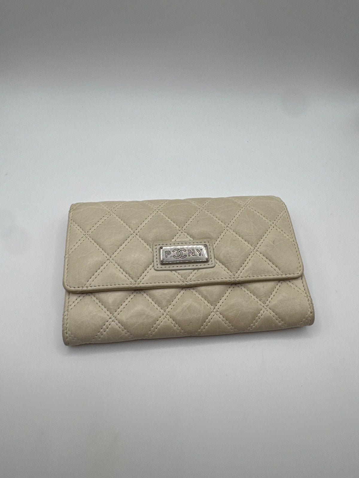 Chanel PNY Line Flap Wallet Creme