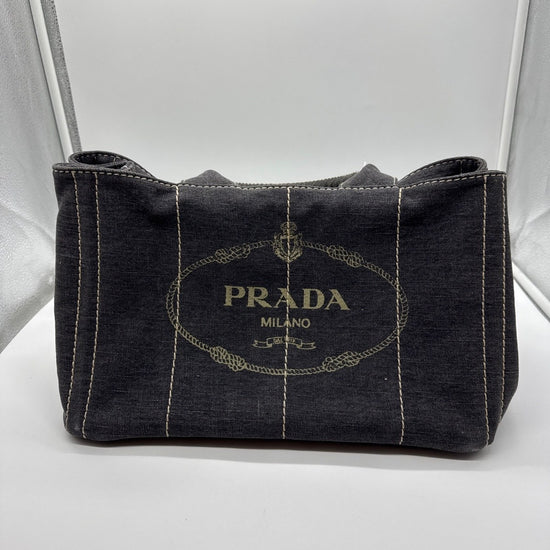 Prada Canapa Tote Medium Dark Grey 180