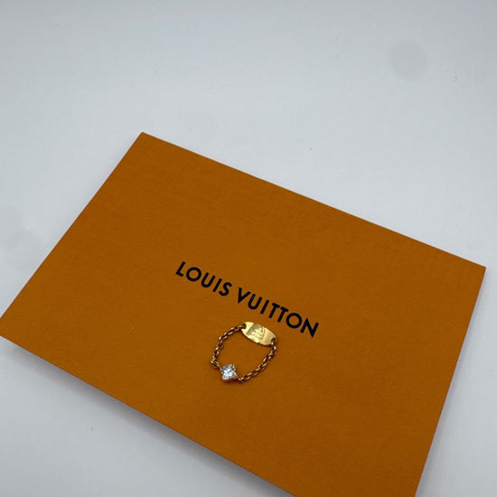 Louis Vuitton Chain Link Ring Gold