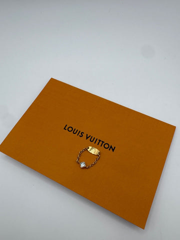 Louis Vuitton Chain Link Ring Gold