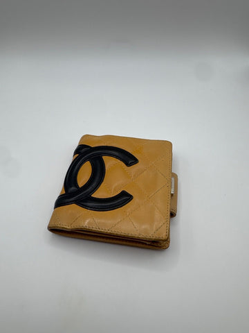 Chanel Shortwallet Black/Yellow