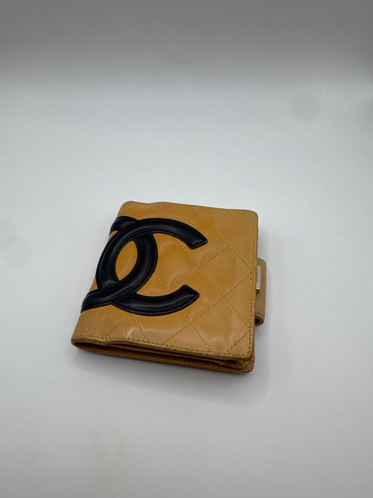 Chanel Shortwallet Black/Yellow