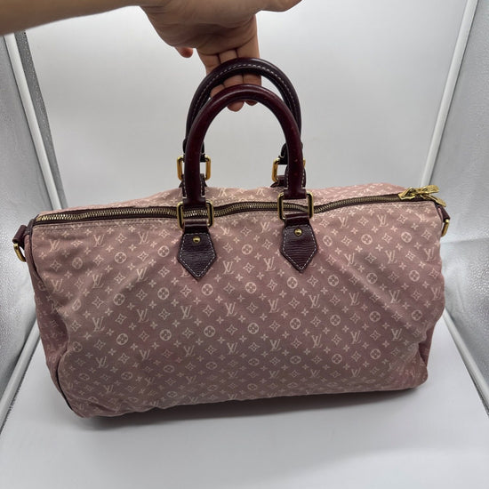 Louis Vuitton Mini Lin Speedy 30 Monogram Idylle Canvas Fusain