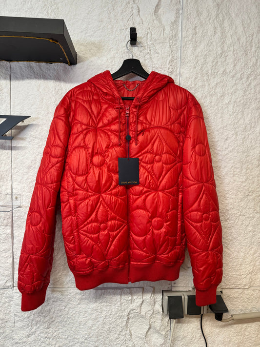 Louis Vuitton LVSE Flower Quilted Hoodie Puffer Jacket