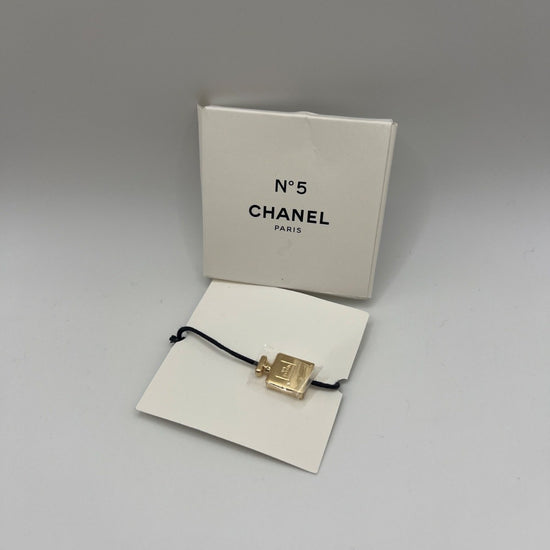 Chanel N°5 Perfume Bottle Charm Bracelet Gold