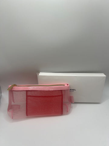 Chanel Beauté Mesh Pouch Pink