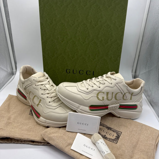 Gucci Rhyton Sneaker Ivory with Gucci Logo / EU 42