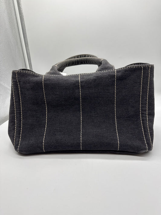 Prada Canapa Tote Medium Dark Grey 180