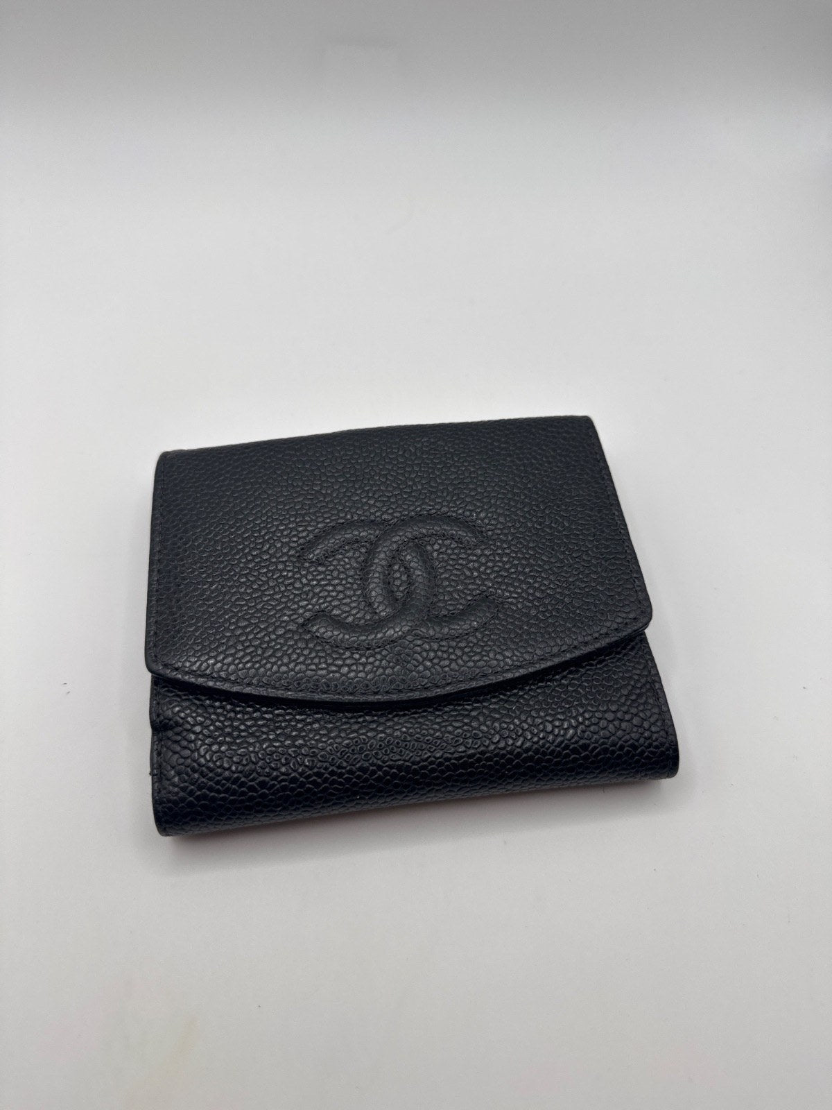 Chanel Timeless CC Caviar Compact Wallet
