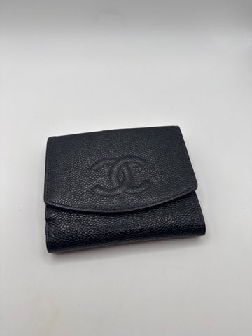 Chanel Timeless CC Caviar Compact Wallet