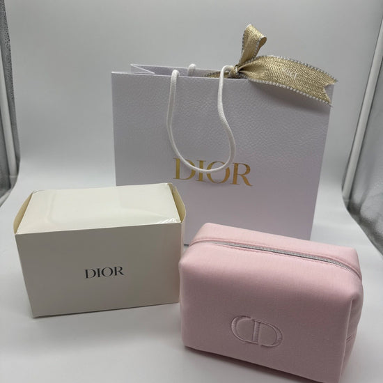 Dior Beauty Pouch Satin Light Pink
