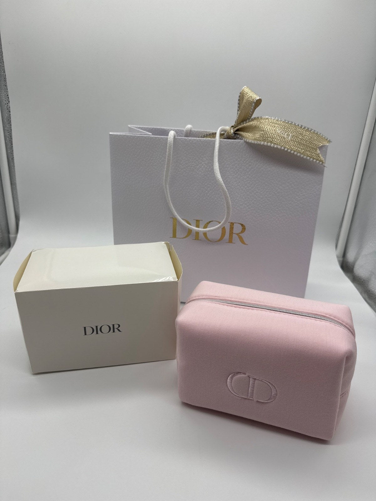 Dior Beauty Pouch Satin Light Pink