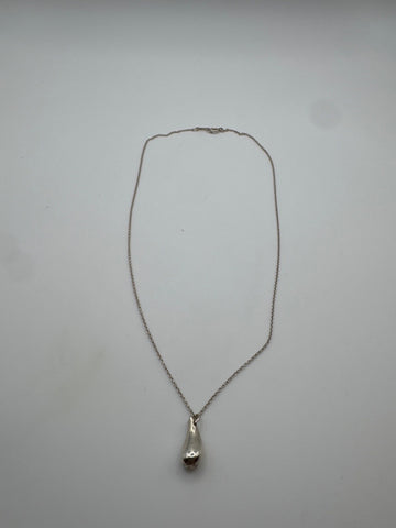 Tiffany & Co. Elsa Peretti Teardrop Silver Necklace