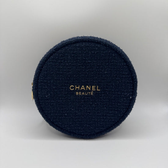 Chanel Beauté Pouch Tweed Navy