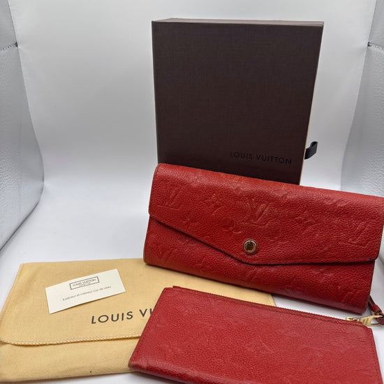 Louis Vuitton Portefeuille Curieuse Empreinte Leather Orange CA4182