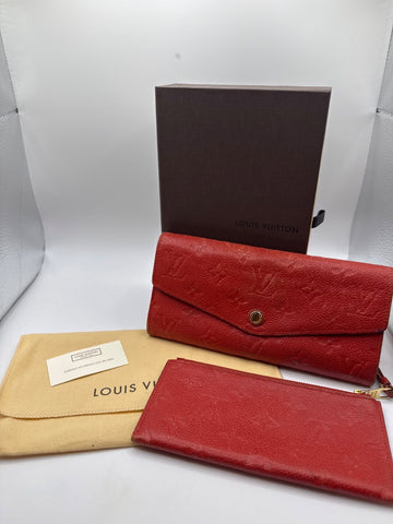 Louis Vuitton Portefeuille Curieuse Empreinte Leather Orange CA4182