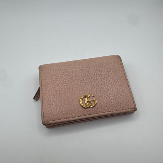 Gucci GG Marmont Leather Wallet Pink